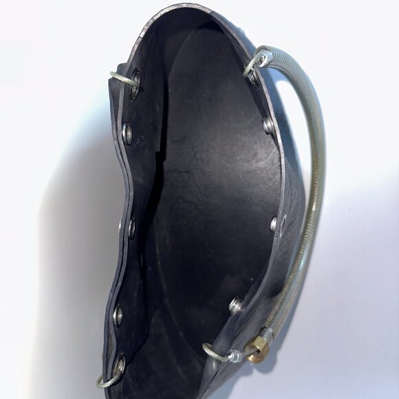 Upcycled Tire Bag Y2K Grunge Goth Biker Rubber Purse + Coin Pouch - Picture 4 of 11